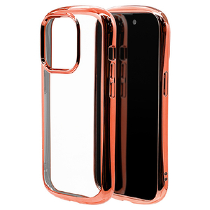 ラスタバナナ iPhone 14 Pro用TPUケース メタルフレーム 2．7mm VANILLA PACK CURVE ローズゴールド 7196IP261PTP-イメージ1