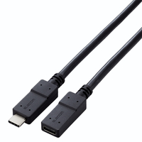 エレコム USB Type-C(TM)延長ケーブル(USB 5Gbps) 1．0m ブラック USB3-ECC10BK