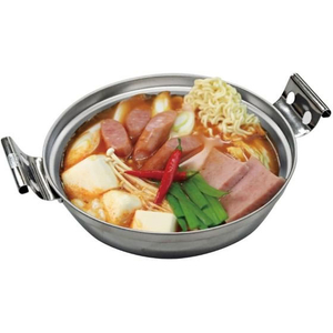 パール金属 韓味家 ステンレス製浅型チゲ鍋17cm FC039NR-HC-0076-イメージ3