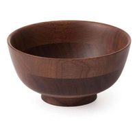 ラ・ルース ひきよせ 椀 2段S ウォールナット 130134 FC363KY-0168060