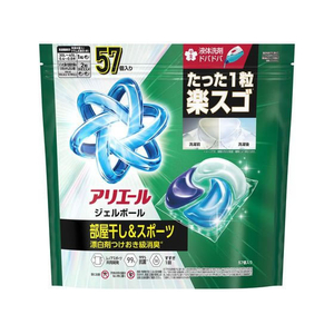 Ｐ＆Ｇ アリエールジェルボールプロ 部屋干し 替 メガジャンボ 57個 FCJ401T-イメージ1
