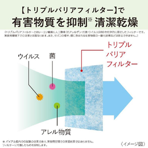 三菱 衣類乾燥除湿機 サラリ ホワイト MJ-M120WX-W-イメージ12