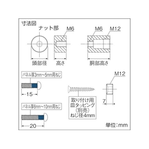 トラスコ中山 ボルトサインナット Φ20ー25 L25mm 1個入 FC623FT-8555736-イメージ4