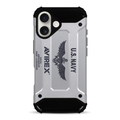 エム・ディー・シー iPhone 16用AVIREX 耐衝撃ケース/アーミータフ シルバー MD-75558-3
