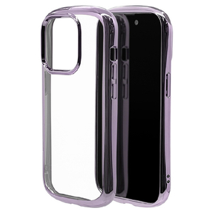 ラスタバナナ iPhone 14 Pro用TPUケース メタルフレーム 2．7mm VANILLA PACK CURVE パープル 7197IP261PTP-イメージ1