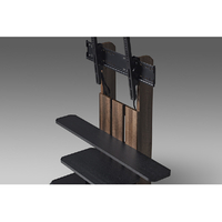 朝日木材 WS-C690-DB 32～77V型対応 壁寄せテレビスタンド(自立タイプ