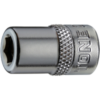 ＴＯＮＥ ソケットビットアダプター　ビットホルダーソケット　差込角６．３５ｍｍ　二面幅寸法６．３５ｍｍ TONE ビットホルダーソケット 2BT