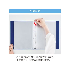 リヒトラブ soeru クリヤーブック A4 ポケット交換 30穴 アイスブルー FCC8938-N8501-14-イメージ4