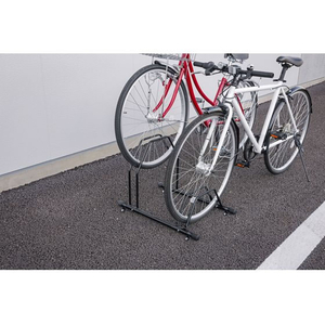 アイリスオーヤマ 自転車スタンド 2台用 ブラック FC848TA-BYS-2-R-イメージ2