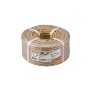 トラスコ中山 TRUSCO　麻ロープ　3つ打　線径6mmX長さ30m R-630A-イメージ1