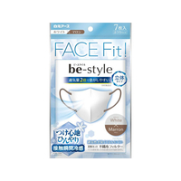 白元アース ビースタイル 立体冷感タイプ ふつう ホワイト×マロン 7枚 FCJ950E