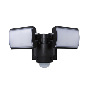 デルカテック LEDセンサーライト(2灯型) ブラック DSLD20C2-イメージ4