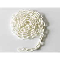 ミツギロン プラチェーン 6mm 3mカット 白 FCU3300-SF-65-W