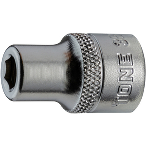 ＴＯＮＥ ソケットビットアダプター　ビットホルダーソケット　差込角９．５ｍｍ　二面幅寸法６．３５ｍｍ TONE ビットホルダーソケット 3BT-イメージ1
