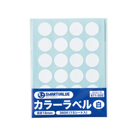 スマートバリュー カラーラベル 16mm 白 FC31796-B536J-W
