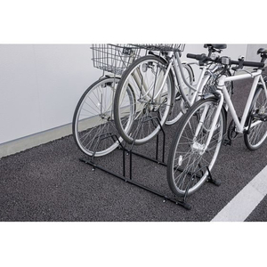 アイリスオーヤマ 自転車スタンド 3台用 ブラック FC849TA-BYS-3-R-イメージ2