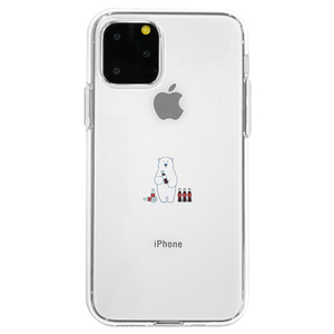 Dparks iPhone 11 Pro Max用ソフトクリアケース ミニ動物 シロクマ DS17299I65R Dparks iPhone 11 Pro Max用ソフトクリアケース ミニ動物 シロクマ DS17299I65R