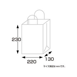 タカ印 手提げバッグ ゆうび ベージュ 平小 50枚 FC43203-50-5512-イメージ6