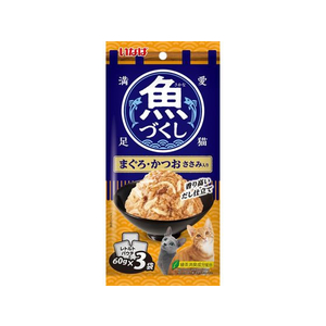 いなば 魚づくし まぐろ・かつお ささみ入り 60g×3P FC077NN-イメージ1