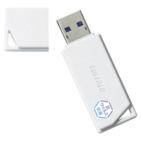 BUFFALO USB3．2(Gen1) 抗ウイルス・抗菌USBメモリ(64GB) ホワイト RUF3-KVB64G-WH