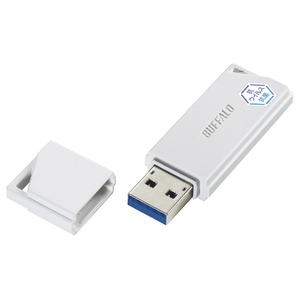 BUFFALO USB3．2(Gen1) 抗ウイルス・抗菌USBメモリ(64GB) ホワイト RUF3-KVB64G-WH-イメージ3