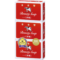 牛乳石鹸 カウブランド 赤箱 3個パック ｶｳﾌﾞﾗﾝﾄﾞｱｶﾊﾞｺ3ｺﾊﾟﾂｸ