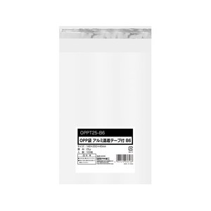 今村紙工 OPP袋 シールあり B6サイズ 0.025mm厚 100枚 FCJ441P-OPPT25-B6-イメージ1