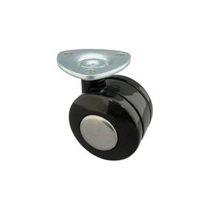 東信製作所 トーシン　プレート式双輪キャスター　40径　自在 T40-P-イメージ1