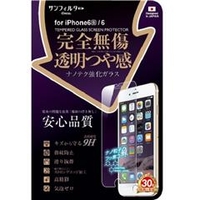 サンクレスト 完全無傷強化ガラス  透明つや感 iDress iPhone 6/6s用 I6SGL