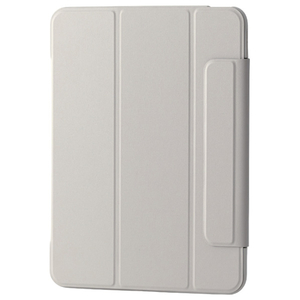エレコム 11インチiPad Air(M3/M2) iPad Air (第5世代 2022年モデル) iPad Air (第4世代 2020年モデル)用 フラップケース 薄型軽量 カラーエッジ 背面クリア グレージュ TB-A25MWVFCGB-イメージ1