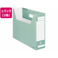コクヨ ファイルボックス-FS〈Dタイプ〉B4ヨコ 背幅102mm 緑 5冊 1パック(5冊) F836343-B4-LFD-G