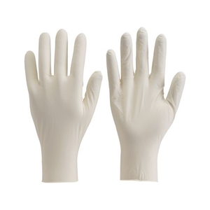 トラスコ中山 TRUSCO 使い捨て天然ゴム極薄手袋 Mサイズ (100枚入) FC494EG-1727893-イメージ1