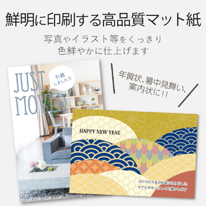 エレコム ハガキ/両面スーパーファイン/厚手/50枚 ホワイト EJH-WSFN50-イメージ3