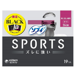 ユニ・チャーム ソフィSPORTS 260羽つき 19枚 FC75439-イメージ1