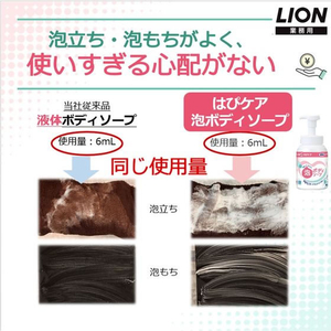 ライオン LION介護はぴケア泡ボディソープ500mL FCE233T-イメージ6