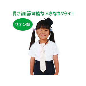 アーテック ソフトサテンネクタイ 白 FCE053M-18848-イメージ2