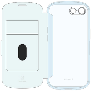 ＮＡＴＵＲＡＬ　ｄｅｓｉｇｎ iPhone 16e用背面手帳型ケース CHROME-NATURAL ミント IP24SP-CHN03-イメージ2