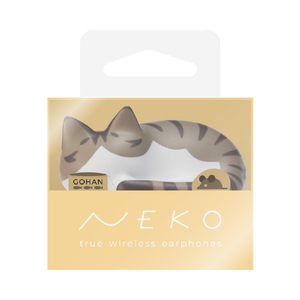 ラディウス 猫のかたちの完全ワイヤレスイヤフォン NEKO true wireless earphones キジシロ HP-C28BTT-イメージ2