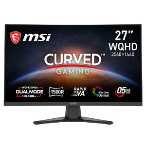 MSI 27型液晶ディスプレイ ブラック MAG-275CQDF-X24-イメージ1