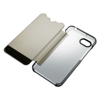 シャープ AQUOS R compact用AQUOS Frosted Cover クリアブラック XNK03B