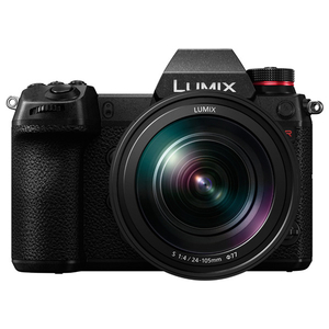 パナソニック デジタル一眼カメラ・Mキット(標準ズームレンズ付属) LUMIX S1R ブラック DC-S1RM-K-イメージ1