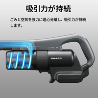SHARP EC-PT3-P コードレススティッククリーナー アッシュピンク