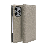 ABBI SIGNATURE iPhone 16 Pro用シュランケンカーフ MagSafe対応ダイアリーケース グレージュ ABS27301I16PR