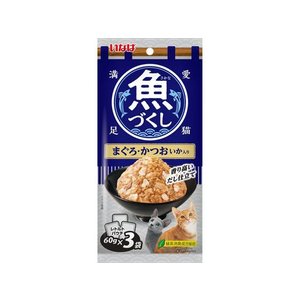 いなば 魚づくし まぐろ・かつお いか入り 60g×3P FC079NN-イメージ1