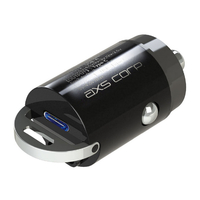 AXS 極小DC充電器アルミPD+PD ブラック X-301