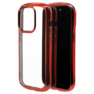 ラスタバナナ iPhone 14 Pro用TPUケース メタルフレーム 2．7mm VANILLA PACK CURVE レッド 7200IP261PTP-イメージ1