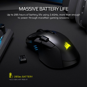 コルセア CORSAIR IRONCLAW ワイヤレス SE ゲーミングマウス ブラック CHR-9317110-WW-イメージ8