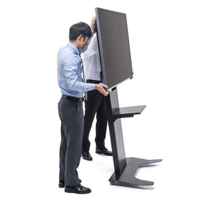 サンワサプライ 32～65インチ対応 壁寄せ液晶ディスプレイスタンド CR-PL33BK-イメージ11
