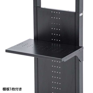 サンワサプライ 32～65インチ対応 壁寄せ液晶ディスプレイスタンド CR-PL33BK-イメージ12