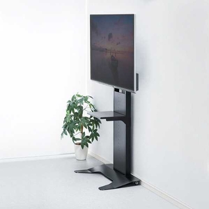 サンワサプライ 32～65インチ対応 壁寄せ液晶ディスプレイスタンド CR-PL33BK-イメージ7